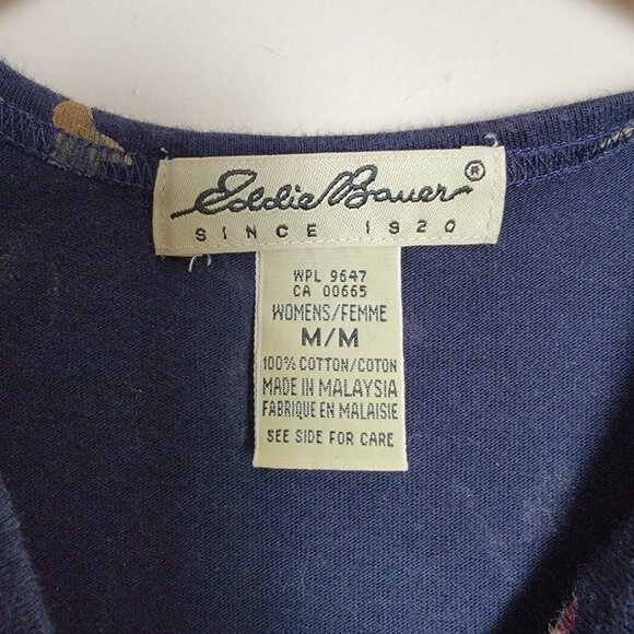 Eddie Bauer 100% Cotton Floral Print Maxi Dress Size Medium - Picture 3 of 4